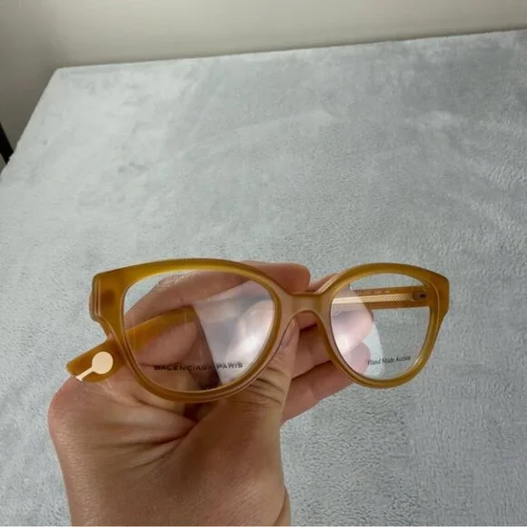 Balenciaga Paris NWT Women's Cat Eye BAL 114 V9E Eyeglasses Made in Italy - Picture 15 of 15